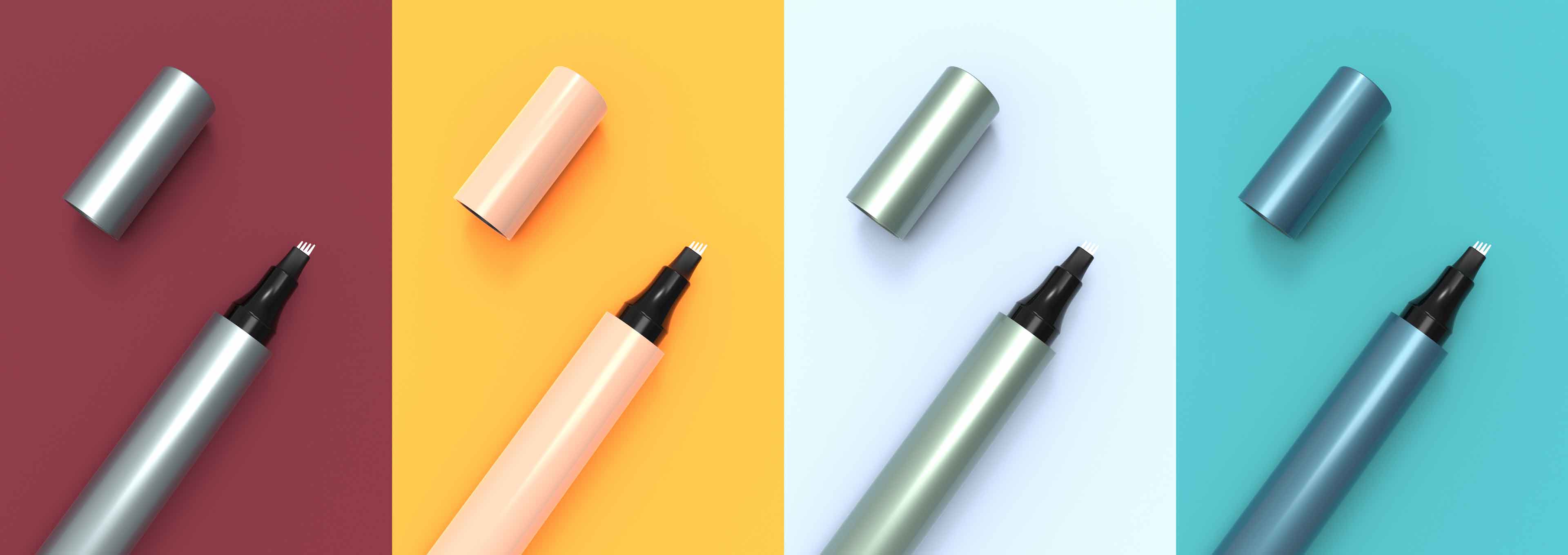 Rozlúčte sa s hromadou nástrojov na líčenie! Táto dvojitá ceruzka na obočie a štetec na kontúrovanie umožňujú aj začiatočníkom dosiahnuť prirodzene definované obočie.