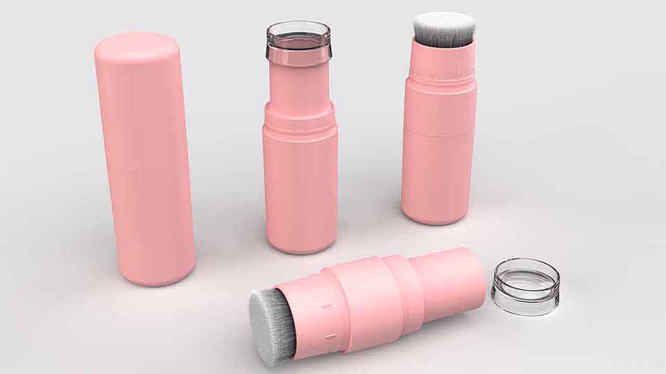 Tuba na prášok s hlavicou kefky Tuba na prášok s hlavicou kefky